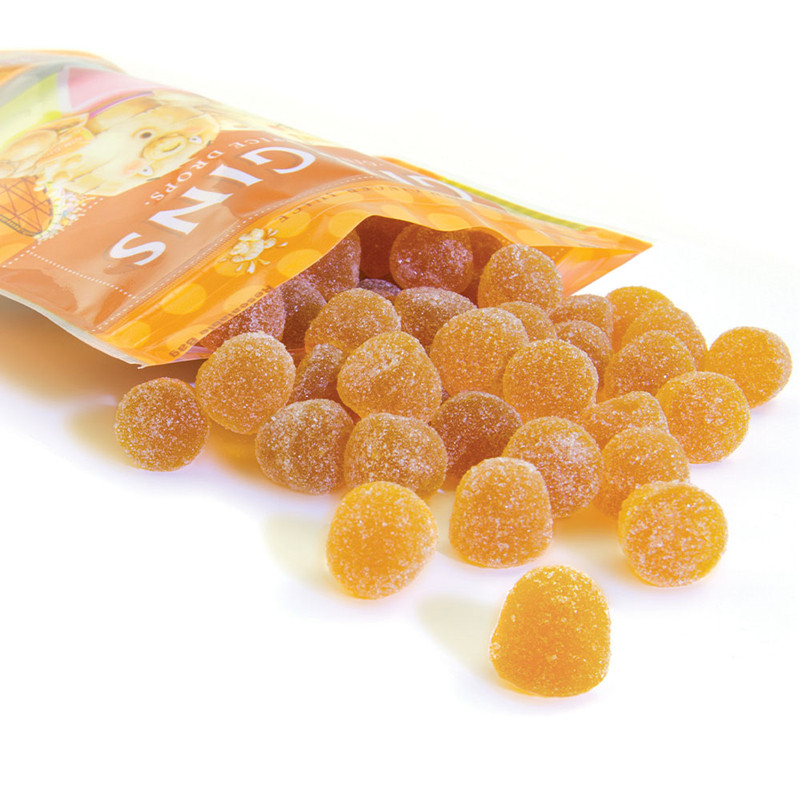 英国进口零食The Ginger People低卡素食 温暖女生耐嚼软姜糖100g