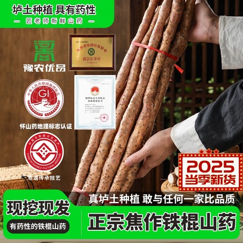 匠老师2025当季垆土铁棍山药