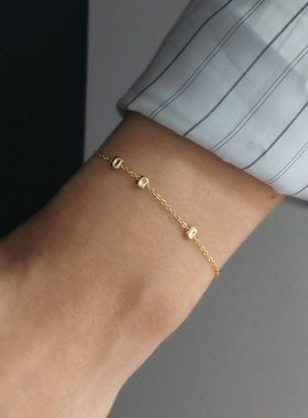 美国包金注金小亮片不掉色手链