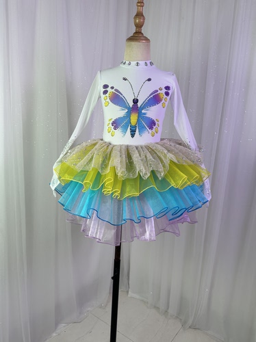 蓬蓬裙公主裙蝴蝶仙子演出服舞蹈服舞台服定制