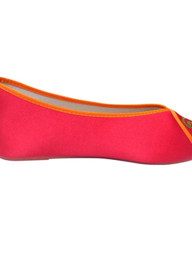 高白色软底新款上市美雅艳君绣品行绣花鞋传统民族风传统大红色