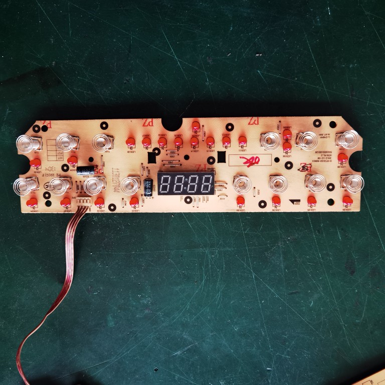 美的电磁炉配件RT2102电源主控电脑控制显示灯板.线圈盘.4线拆机