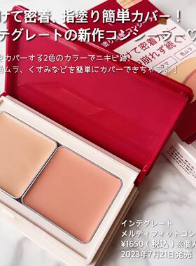 日本 integrate完美意境双色遮瑕膏遮黑眼圈痘印斑点泛红