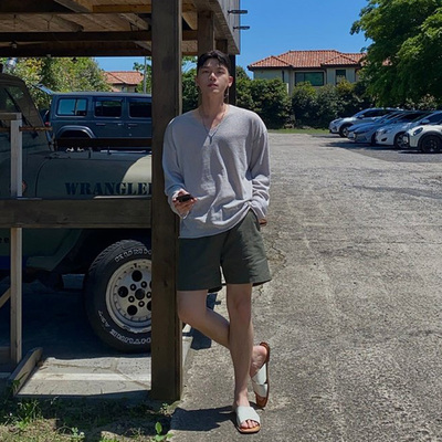 韩国代购宽松百慕大短裤2件包邮