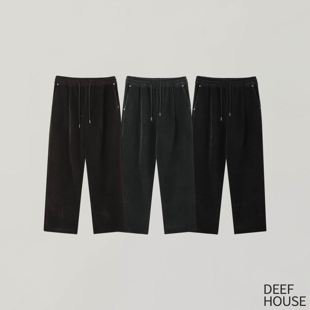 韩国代购男装高档灯芯绒休闲裤