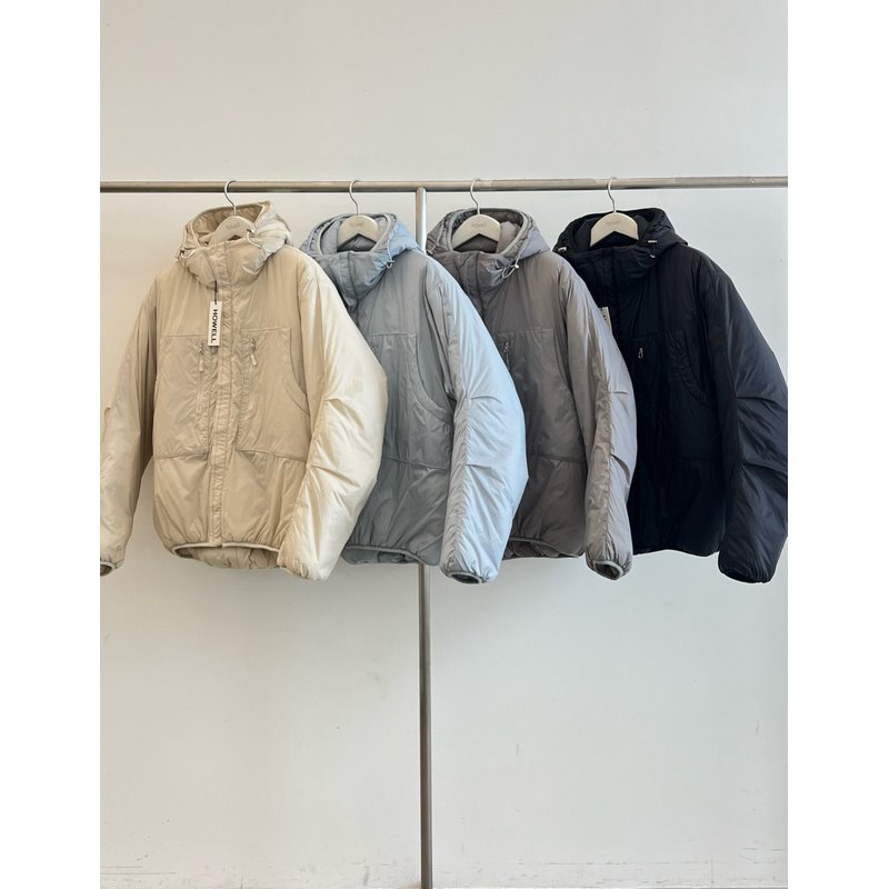 韩国代购男装高品连帽防风棉服