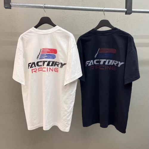 韩国代购男女款赛车印花短袖T恤