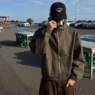 连帽夹克中性款 ANAN韩国东大门代购 休闲工装 型长袖 春秋外套 宽松版