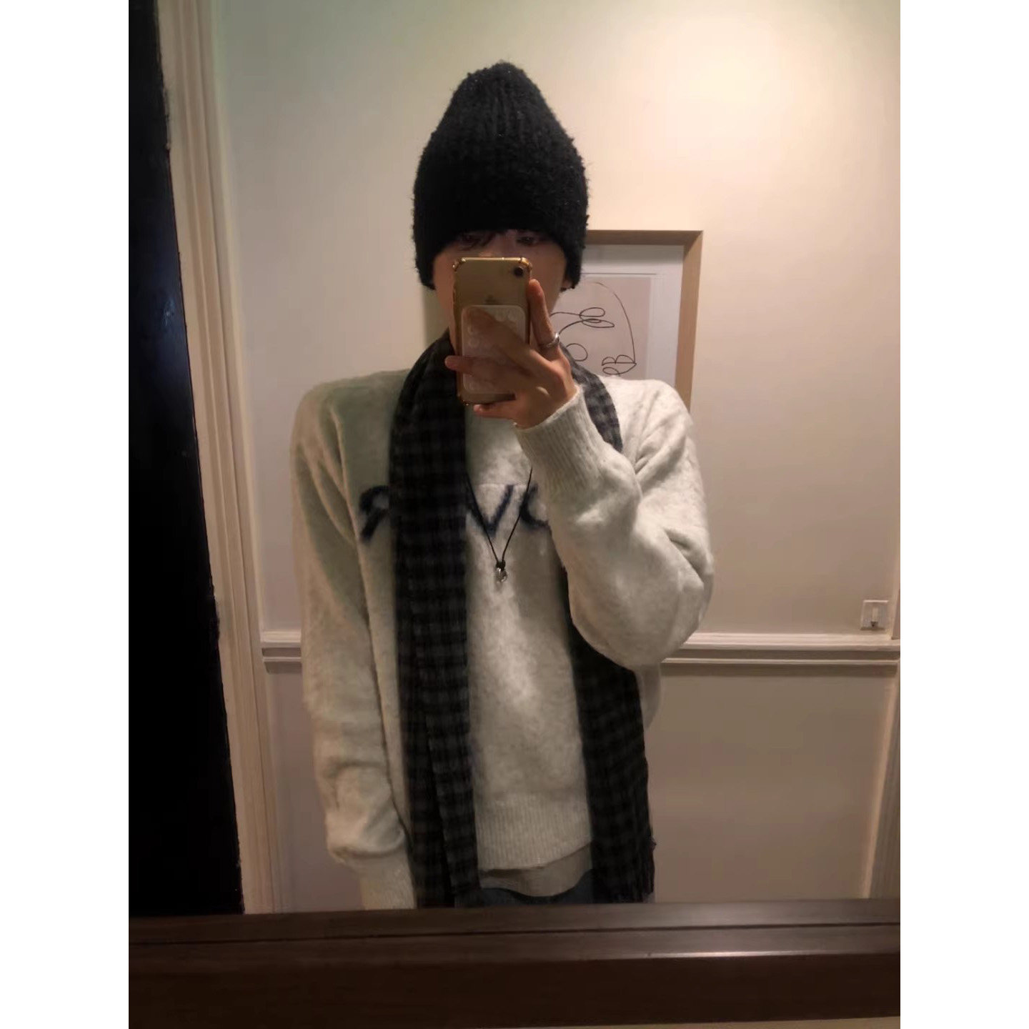 韩国东大门代购秋冬羊毛混纺字母提花圆领休闲针织男女情侣款毛衣,男装,针织衫/毛衣,淘宝优惠券,粉丝福利购,淘宝优惠卷