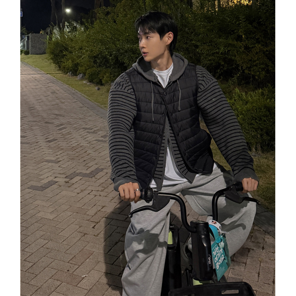 韩国东大门代购轻量保暖排骨纹理无袖休闲棉服马甲开衫男女款外搭
