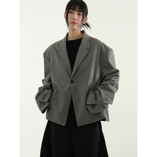 blazer 男女款 cropped unisex 休闲西服外套 jacket 韩国代购