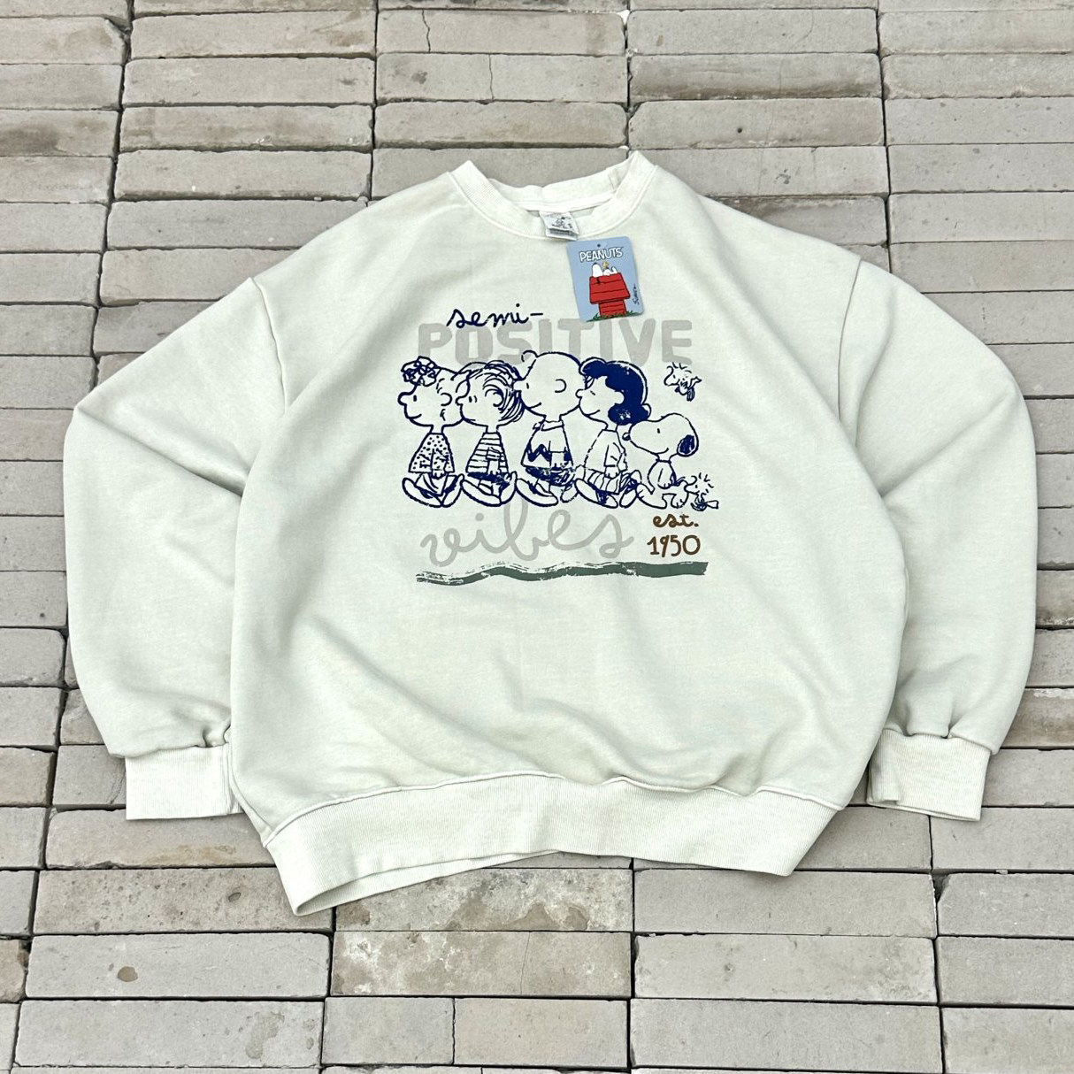 打折福利代购高品时尚水洗减龄经典卡通印花宽松休闲套头卫衣男