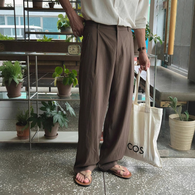 韩国代购男装轻薄高品休闲西裤