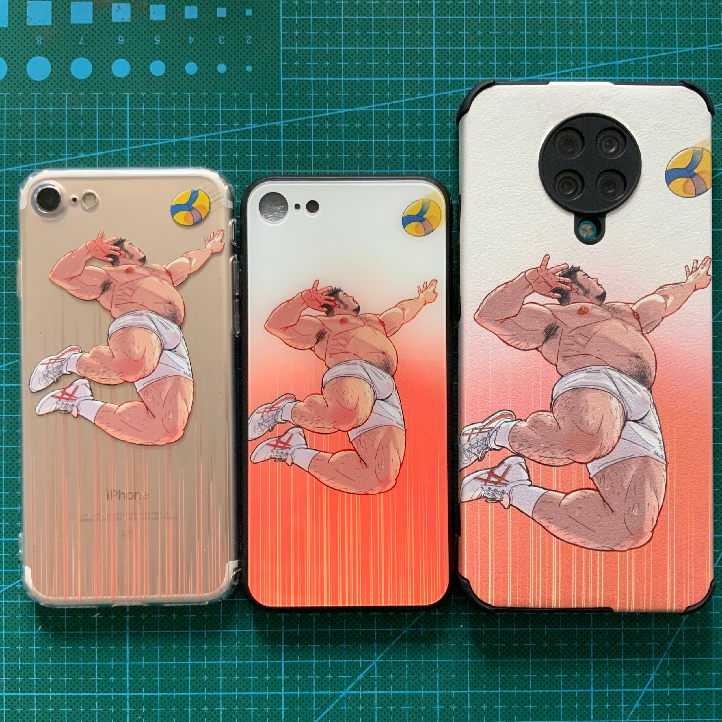 甘东原创手机壳壮熊胖熊