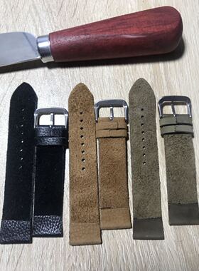 头层牛皮疯马皮表带12.14.16.18.20mm真皮表带男女通用