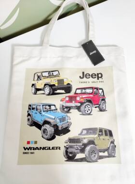Jeep短毛绒帆布包
