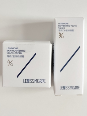 满88包邮 理初沁莹初颜露15ml+肌润初颜霜10g套装