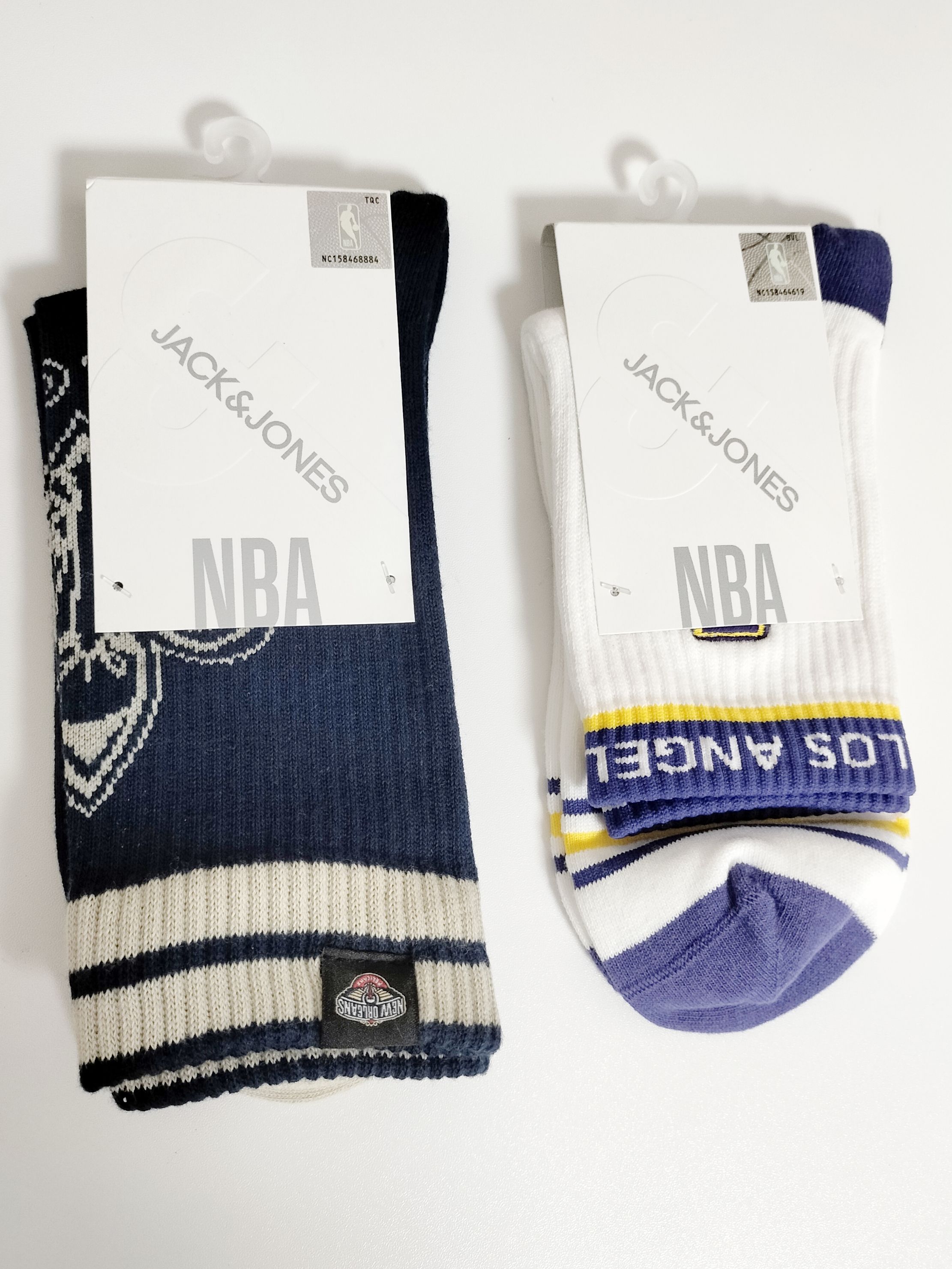 满88包邮 Jack&Jones杰克琼斯NBA男袜中筒袜