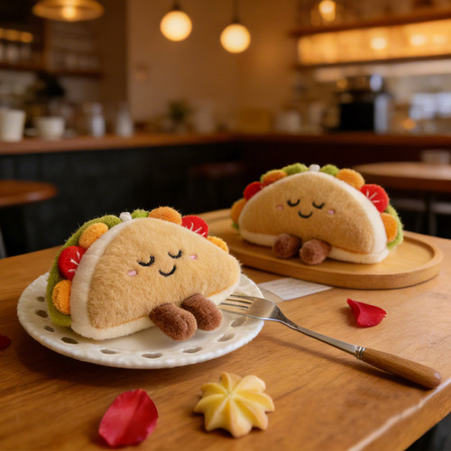 治愈系美食公仔毛绒挂件