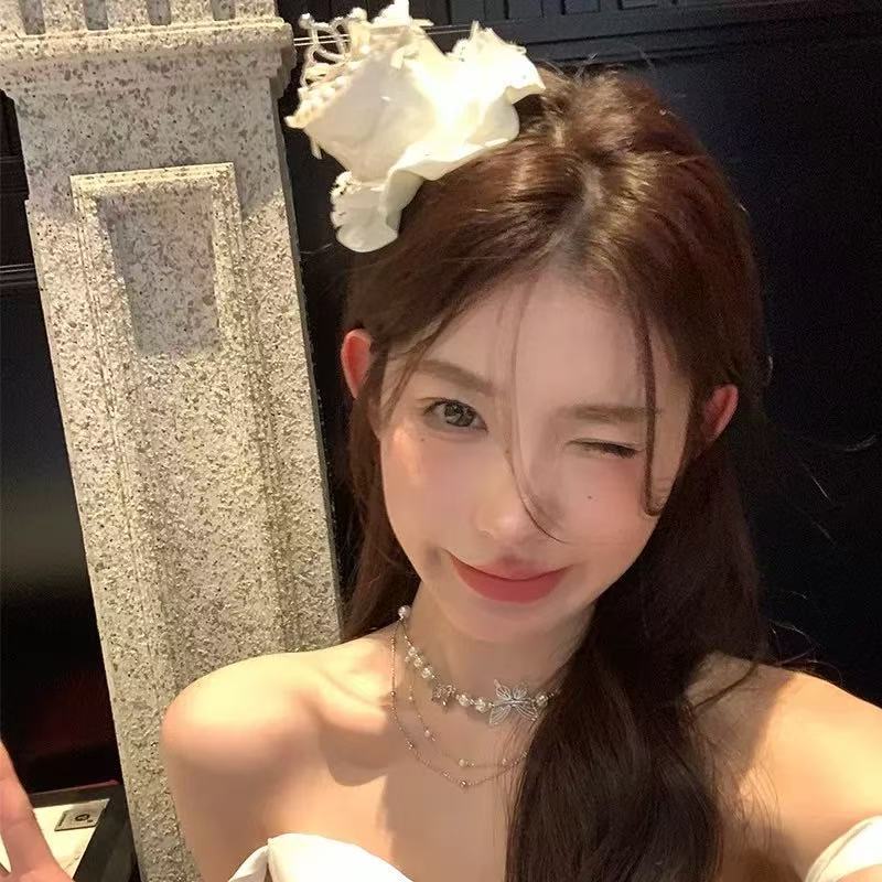 在逃公主~皇冠蕾丝生日蛋糕小礼帽发夹高级感派对拍照蝴蝶结帽子
