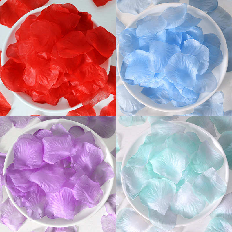 仿真玫瑰花瓣装饰氛围布置道具