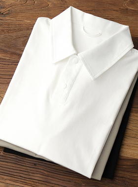 Sorona索罗娜T恤短袖男翻领凉感弹力宽松休闲纯色男士POLO衫夏季