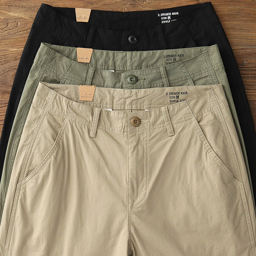 夏季薄款Chino男士微弹休闲裤