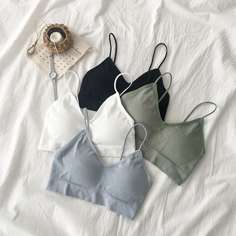 学生少女吊带裹胸内衣2019新款女装韩版无钢圈抹胸无痕美背文胸|msdalam kategori Butik wanita / wanita, Bra - dari Buy2taobao.com untuk memberikan perkhidmatan ejen Taobao profesional membeli