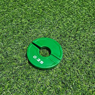 JIANGMO开口片便捷杠铃片橡胶配重片哑铃调节重量片递增开口小片