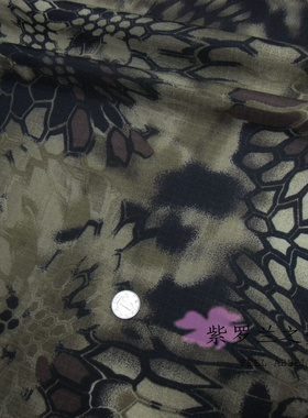 外贸进口余丹迷彩布料kryptek mandrake 蟒蛇图案迷彩面料仿生