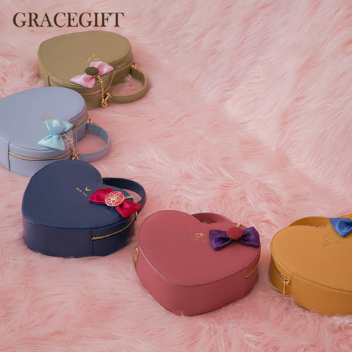 gracegift时尚甜美链条斜挎包