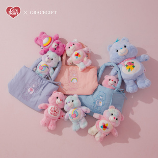 gift Carebears爱心熊空气包可爱大容量托特包 Grace 台湾代购