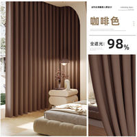 Full blackout curtains 100, non-transparent, sun protection and heat insulation, bedroom and living room shading, 2026 new style, light luxury, modern and simple thumbnail 4