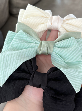 【法式蝴蝶结】FEVER同款发夹洋气高颅顶白色黑色头饰气质高颜值