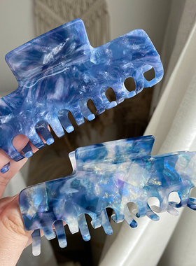 熙熙酱醋酸发夹超大抓夹法式发抓ins后脑勺优雅气质发卡紧方夹女