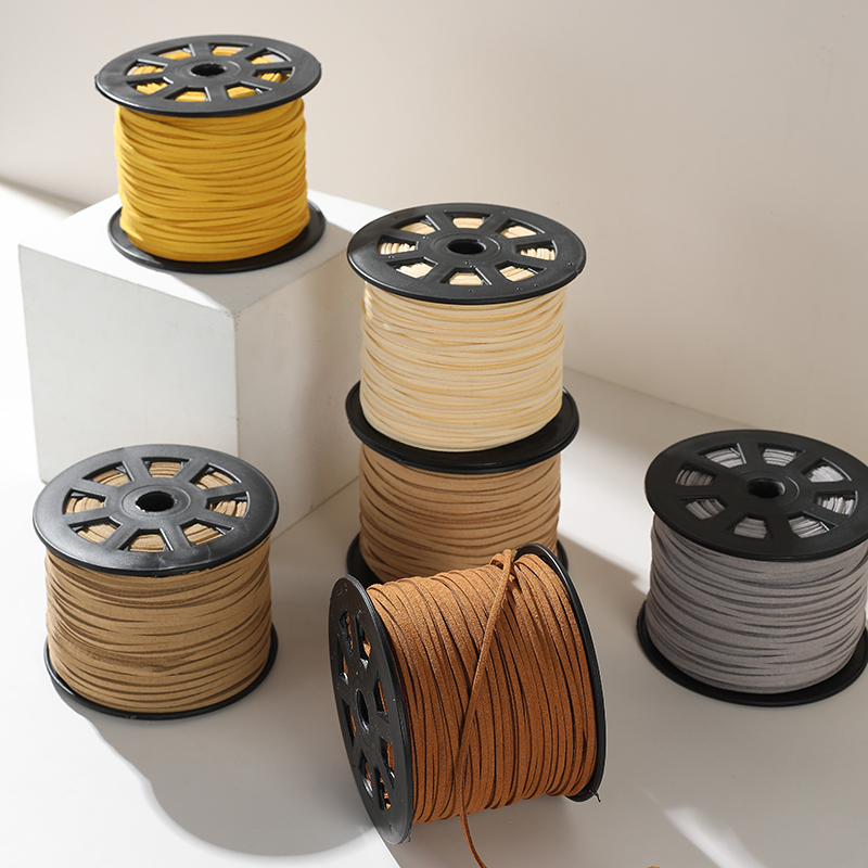 饰品材料方皮绳手工彩色3mm