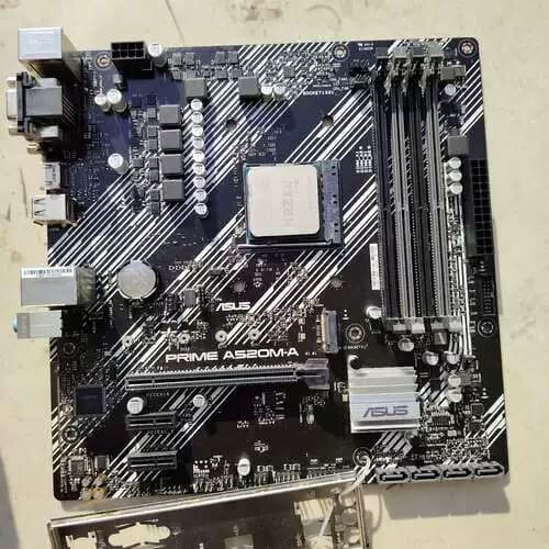 议价詢价华碩PRIME A520M-A主板，原装拆机主板，带原装挡板