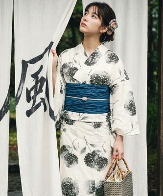 日单浴衣日本传统款和服YUKATA棉麻质地少女连衣裙202606082