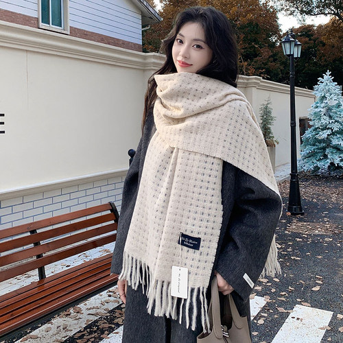 2025新款韩版ins围巾保暖百搭