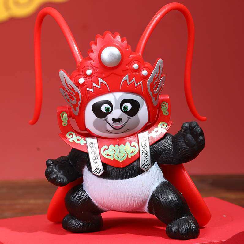 熊猫变脸娃娃川剧戏曲玩偶四川脸谱玩具公仔成都旅游生日礼物