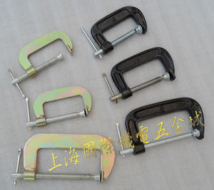 。黑色木工夹子固定夹2345681012寸木工夹具紧器GFD字夹强力快速
