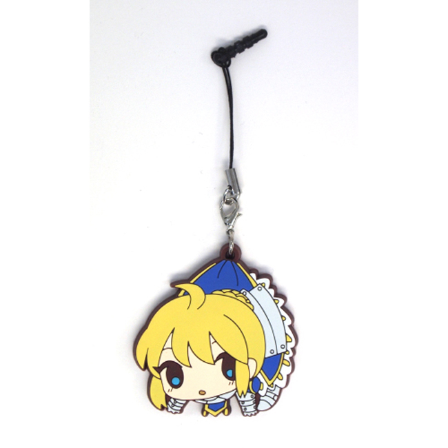 日版动漫周边COSPA 现货 Fate/Zero Saber 吊挂 防尘塞手机挂绳
