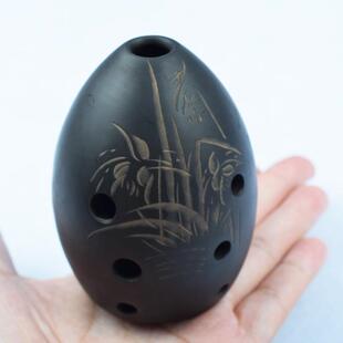 黑陶埙 工艺埙音乐埙民族吹奏乐器八孔小陶埙8cm特价