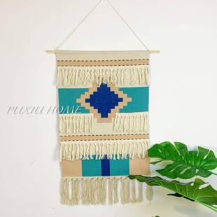 棉麻挂毯墙面装饰壁挂画长方形挂布拍照背景布电表箱遮挡