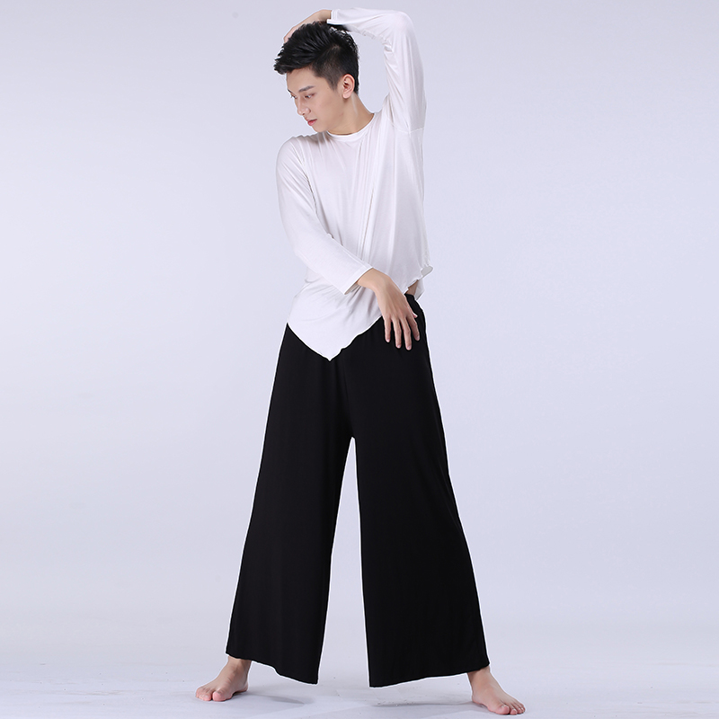 现代舞舞蹈裤男成人宽松莫代尔男女阔腿裤古典拉丁考级集训练功裤