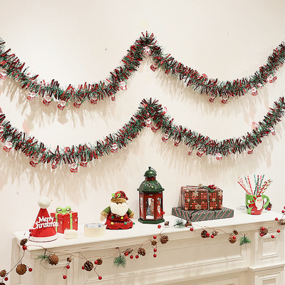 圣诞节装饰品拉旗毛条拉花店铺橱窗挂饰挂件装扮主题氛围场景布置