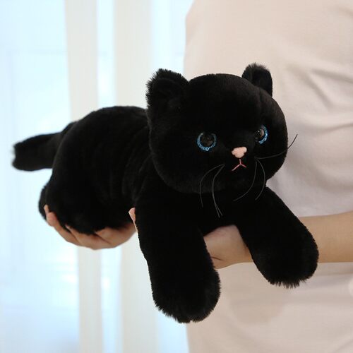 赛特嘟嘟吉莉猫仿真黑猫公仔玩具
