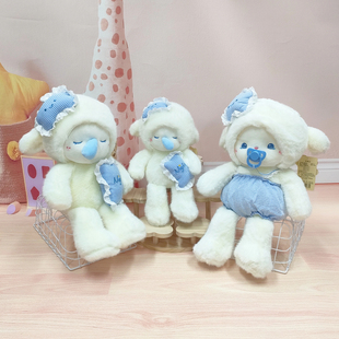 鼻涕熊跑跑乐园小羊毛绒玩具陪睡玩偶安抚奶嘴拉线公仔儿童玩具