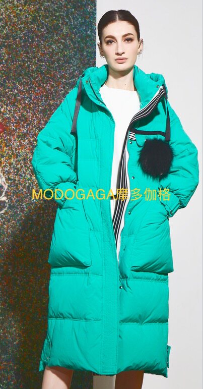 （专柜）MODOGAGA摩多伽格冬新款简约休闲时尚长厚羽绒服MG22707