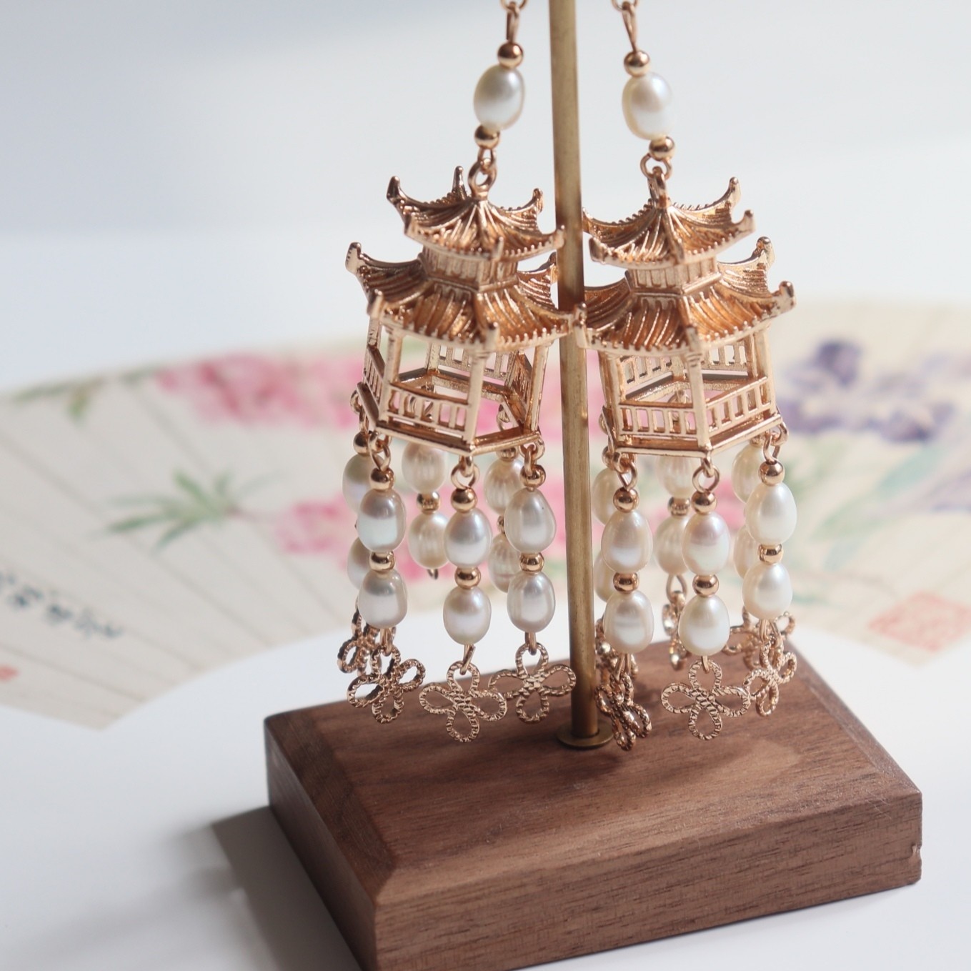 古风耳饰S925纯银耳钉汉服配饰现代简约中国风亭子耳环 复古耳环在类目 饰品/流行首饰/时尚饰品新, 耳饰, 耳环中 - 来自Buy2taobao.com提供专业的淘宝代购服务